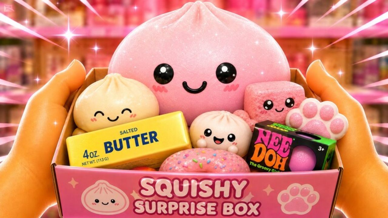 Official My ASMR Store artwork showing a box of squishy ASMR toys